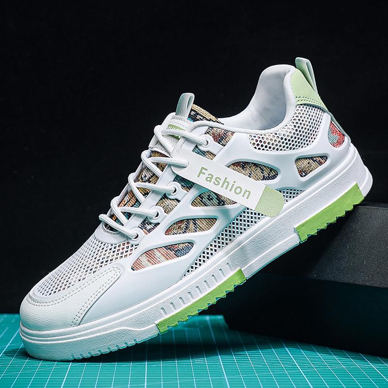 

Four Seasons Fashion Men s New Style Personalized Sneakers Low-top Trendy Shoes Breathable Shoes 39 белый