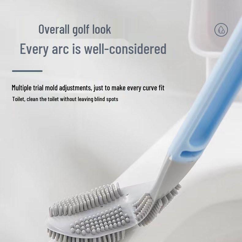 Golf Silicone Long Handle Toilet Brush 2025 - New Household Bathroom Cleaner