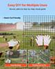 Hardware Cloth 152cm x 30.4m, 1/2 in 19 Gauge Galvanized Wire Mesh Roll, Weather-Resistant Vinyl Coated Chicken Wire Fencing, Heavy Duty Welded Garden