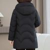 Plus Size XL-6XL Middle Age Women's Puffer Jacket Winter Outerwears Hooded Elegant Thick Warm Down Coats
