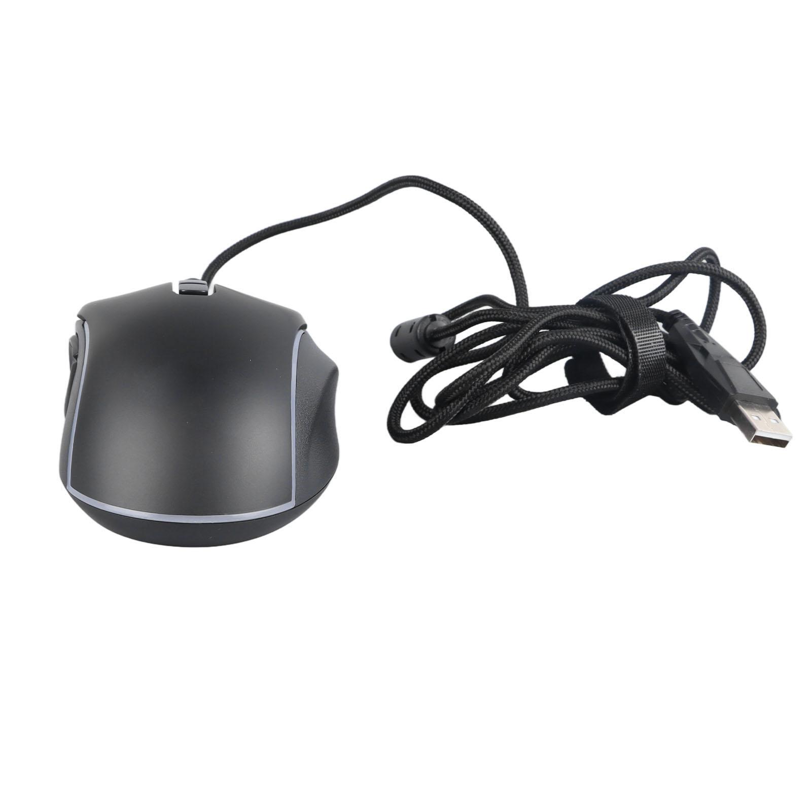 

Проводная игровая мышь 10 кнопок RGB подсветка компьютерная игровая мышь 6 регулируемая DPI проводная мышь черная чёрный