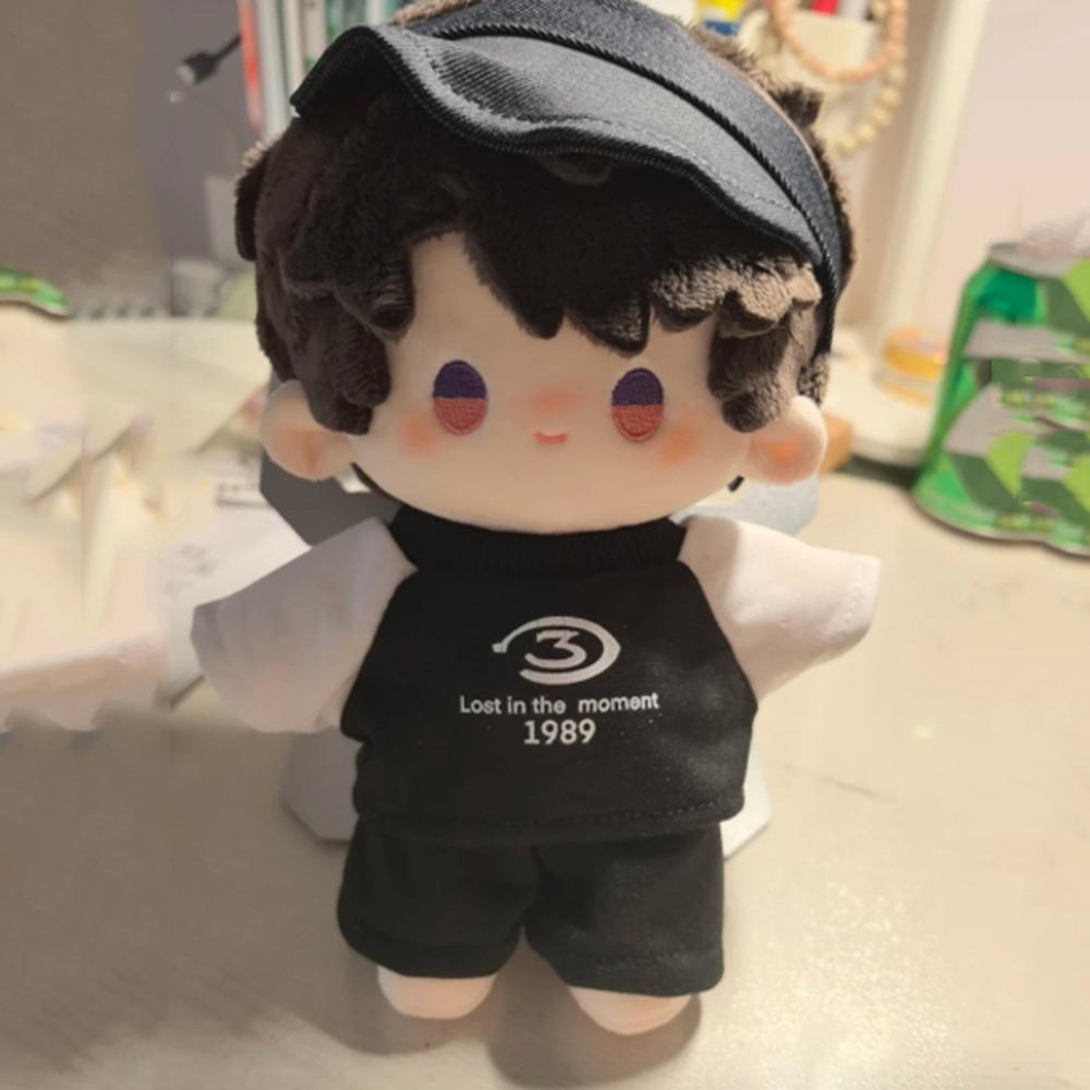 1 Set Outfit 20cm Cotton Doll Clothes Cartoon T-shirt Plush Doll Clothes  Children's Gift