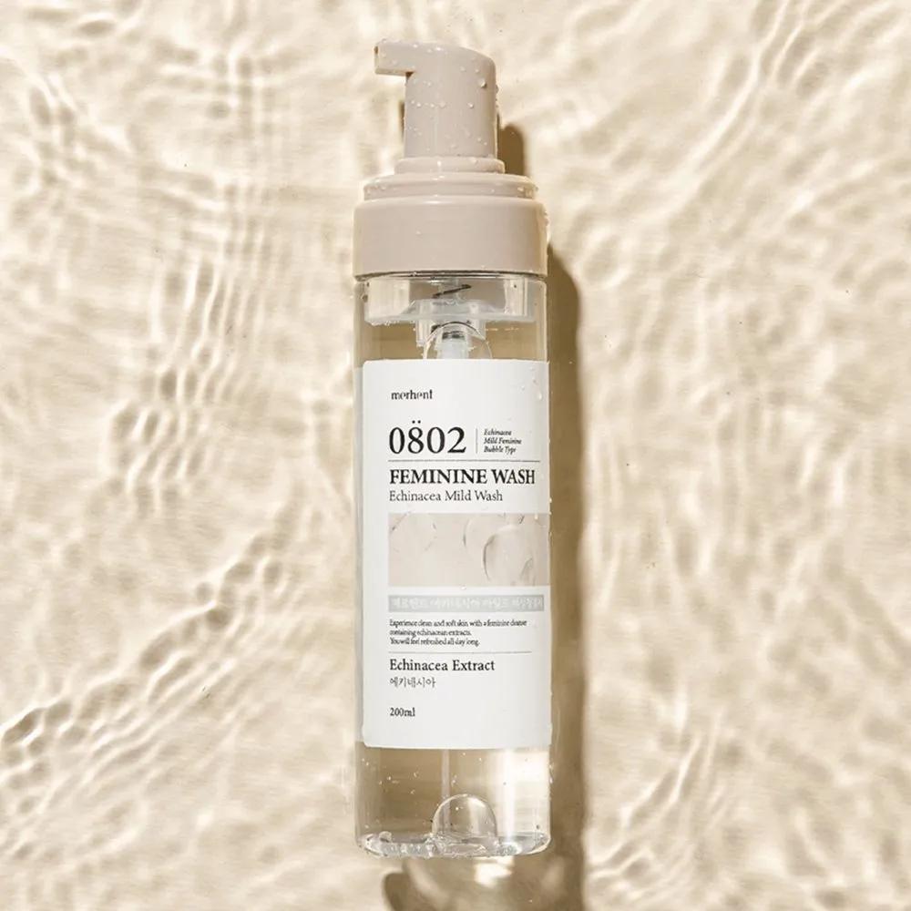 Merhent Echinacea Mildly Acidic Feminine Wash 200ml X 1 Bottle Hypoallergenic Feminine Cleanser