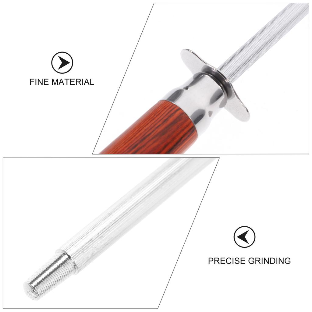 Stainless Steel Cutter Sharpening Rod Precise Grinding Kitchen Honing Rod Sharpener for Cutting Tools Honing Stick
