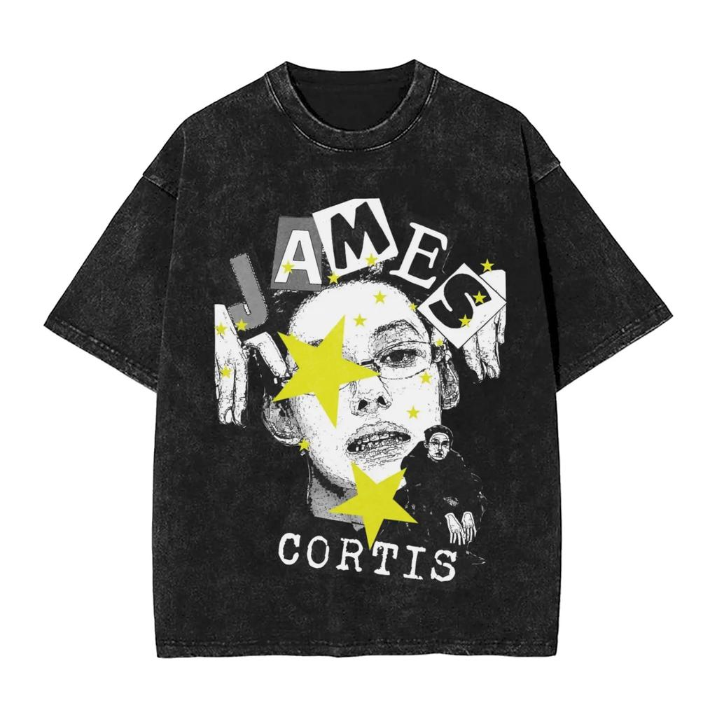 2026 Kpop Boy Group Cortis James Washed T Shirts Streetwear Vintage T-Shirts Tee Shirt Men Women Cotton Harajuku Graphic Printed