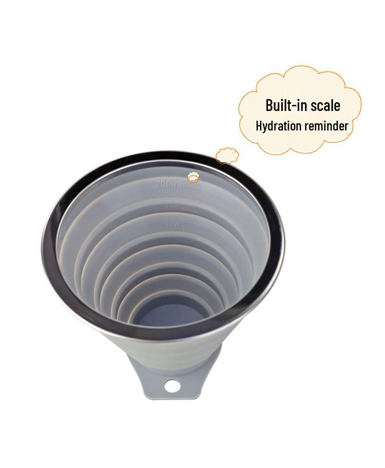 Bear Style Portable Foldable Silicone Water Cup - Mini Travel Cup