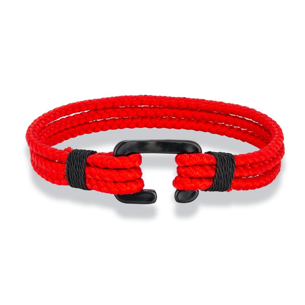 C Clasp Bracelets Men Multilayer Keel Waterproof Rope Bracelet Women Black Stainless Steel Easy Sport Hook