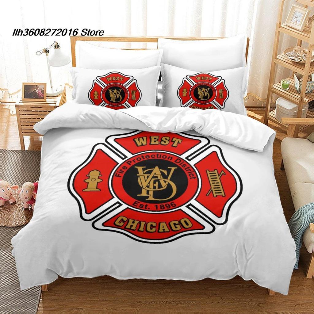 Comforter New Firefighter Rescue Bedding Set Single Twin Full Queen King Size Bed Set Aldult Kid Bedroom Duvet Set 3D Bed