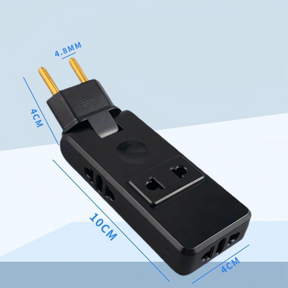 

Адаптер вилки ЕС 4 в 1 Настенная розетка-удлинитель Розетка ЕС Адаптер вилки 180 градусов Адаптер для путешествий Портативный преобразователь мощности Black