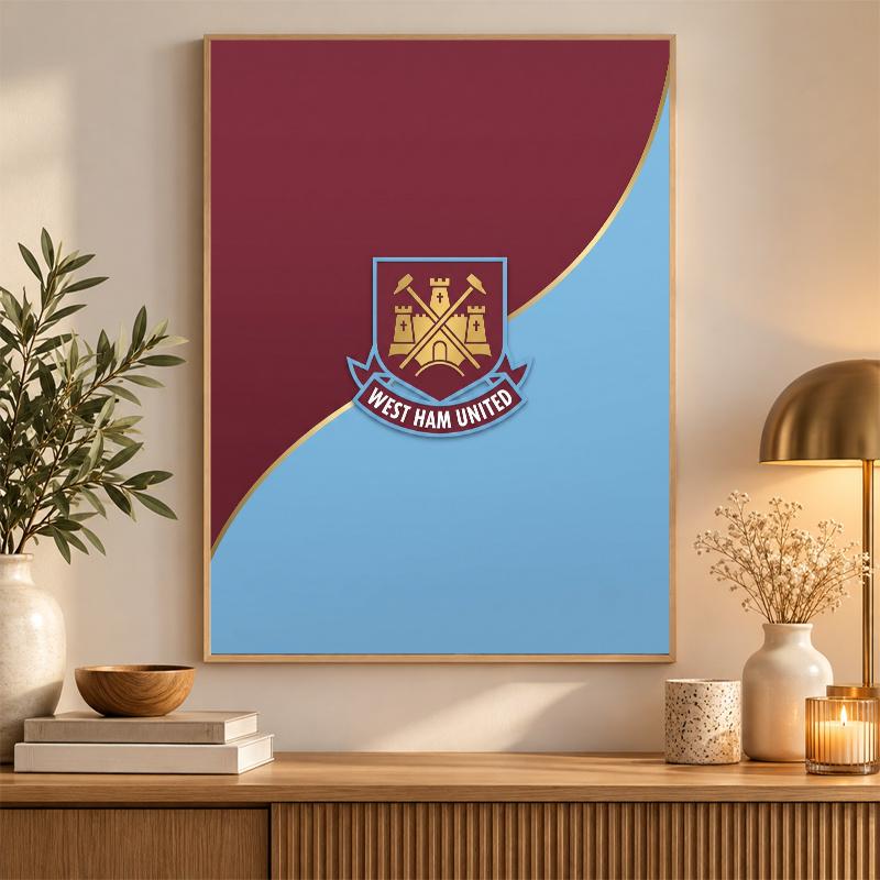 West Ham United Football Diamond Painting Kit 5D Full Drill DIY Diamond Mosaic Wall Art Home Decor