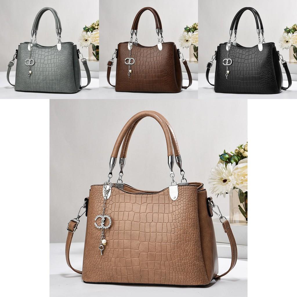Chic Stone Pattern Handbag Stylish Versatile Mom Tote Bag With Spacious Design