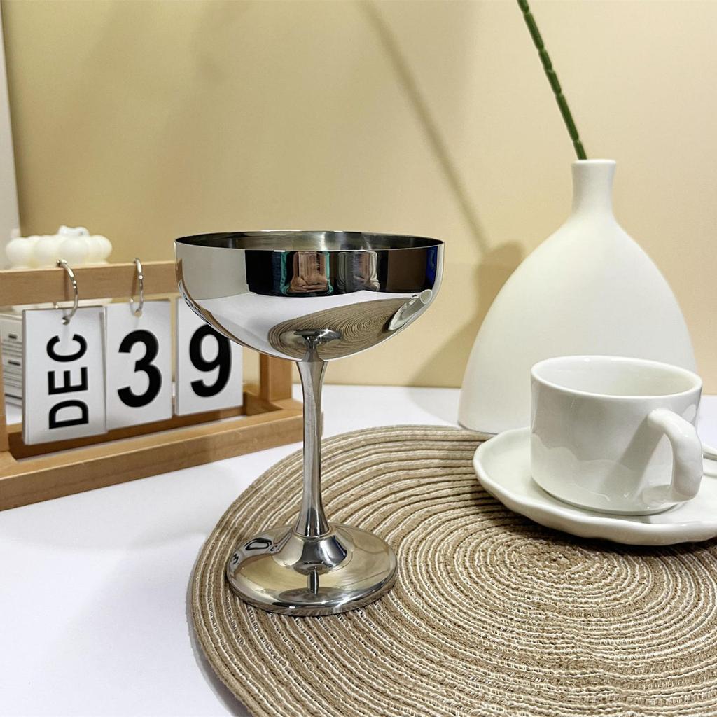 304 Edelstahl Dessertbecher Eisbecher Doppelwandige Dessertservierbecher Geeignet für Eis und Dessert