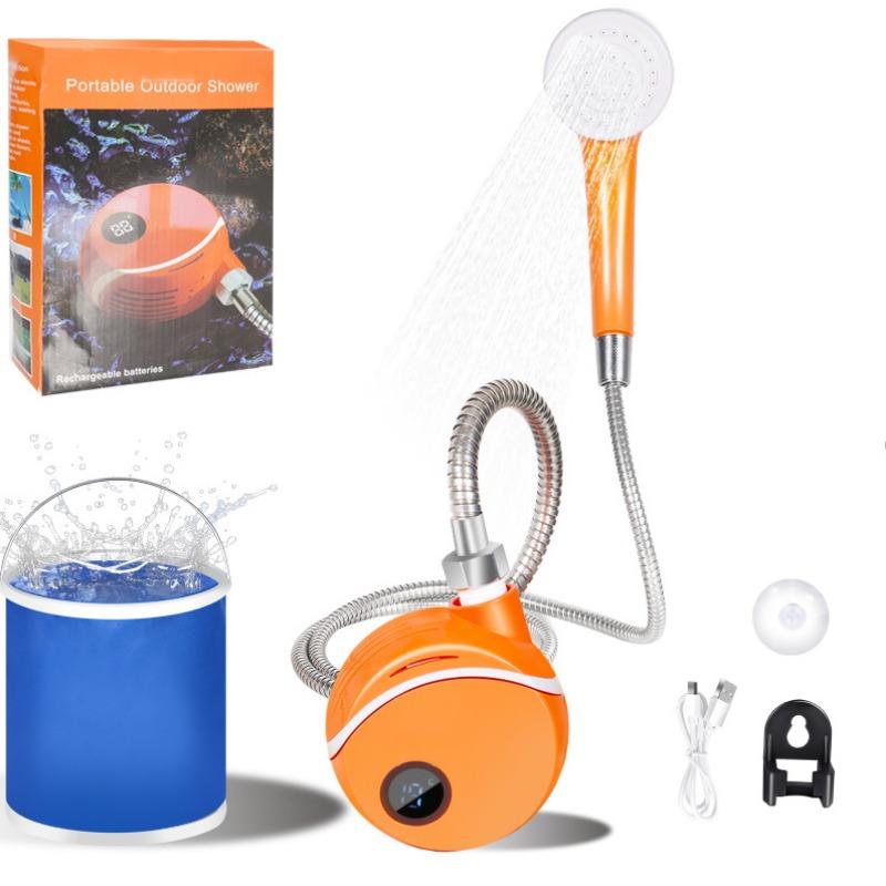 1SET Buiten Baden Artefact Veld Kamperen Slaapzaal Eenvoudige Elektrische Oplaadbare Douche Huishoudelijke Draagbare Douche