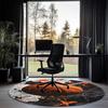 Basketball Bedruckter Runder Teppich Teppich Stuhlteppich Läufer Eingang Fußmatten, für Bürostuhl Wohnzimmer Schlafzimmer Küche.