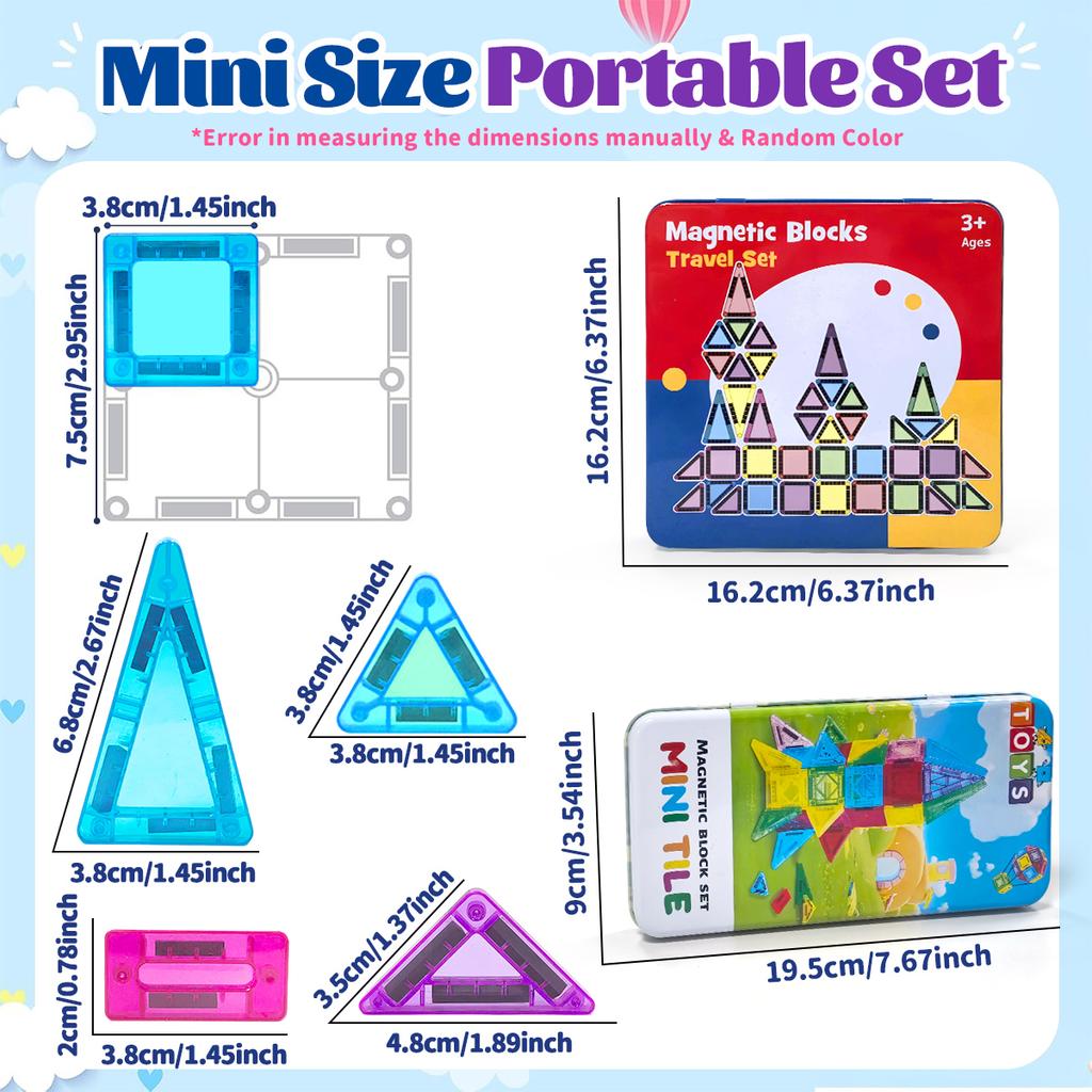 Magnetic Building Colorful Blocks 3D Construction Sets For Kids Boys Girls DIY STEM Montessori Educational Toys Gift