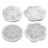 Flower/Round Shape Tray Silicone Mold Diy Handmade Storage Tray Plaster Epoxy Resin Molds Crafts Making Home Decor