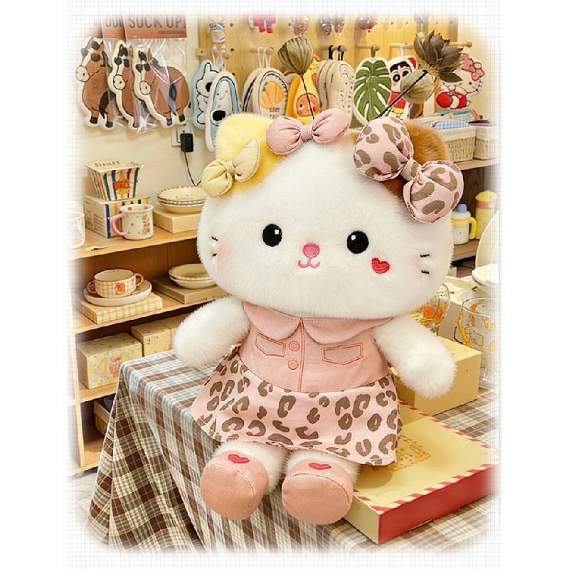 Hello Kitty Plush Toy With Soft Short Pile Fabric For Kids And Adults