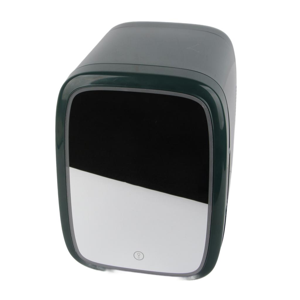 12L Mini Fridge Quiet Removable Shelf Cooler Warmer Small Refrigerator with LED Mirror for