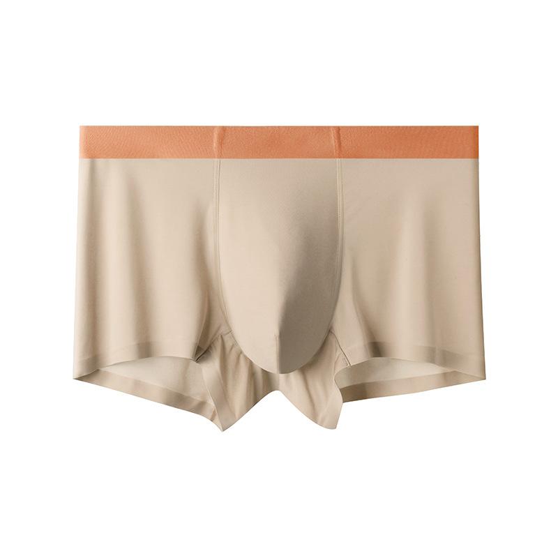 Men's Spring and Summer Pure Cotton 7A Mulberry Silk Antibacterial Briefs