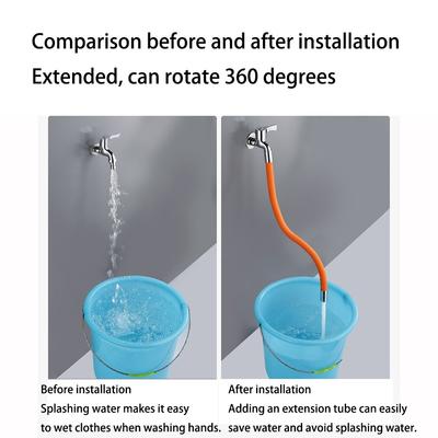 360° Rotating Silica Gel Faucet Extender Flexible Bending Bathroom Faucet Sink Universal Splash Extender Kitchen Accessories