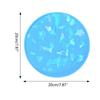Holographic Earth Clock Silicone Mold DIY Round Clock Pendant Mold Epoxy Resin Mold for Making Crafts Decoration