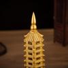 Thirteen-Layer Brass Wenchang Tower Desktop Ornament
