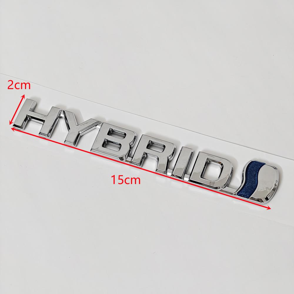 Hybrid ABS Emblem Sticker Rear Tail Badge Logo for Toyota Camry RAV4 Prius Corolla Highlander Avalon C-HR Yaris Car Accessories
