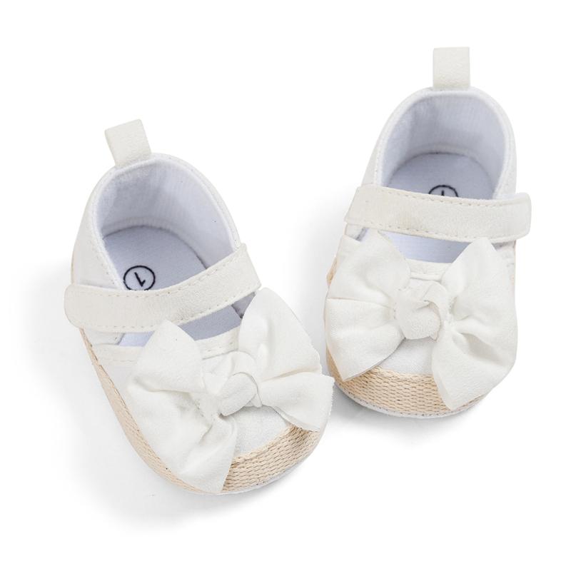 

Обувь для маленьких девочек с цветочным бантом, хлопковая обувь для маленьких девочек 0–1 года, нескользящая обувь на мягкой подошве, туфли для кроватки 13