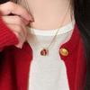 Nuova Collana Pendente Melograno Rosso alla Moda per Donna Dolce Carina Frutta Catena Clavicola Collana Charm Choker Gioielli Regalo Festa