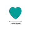 Heart-Shaped Love Stickers - 500 Self-Adhesive Labels per Roll