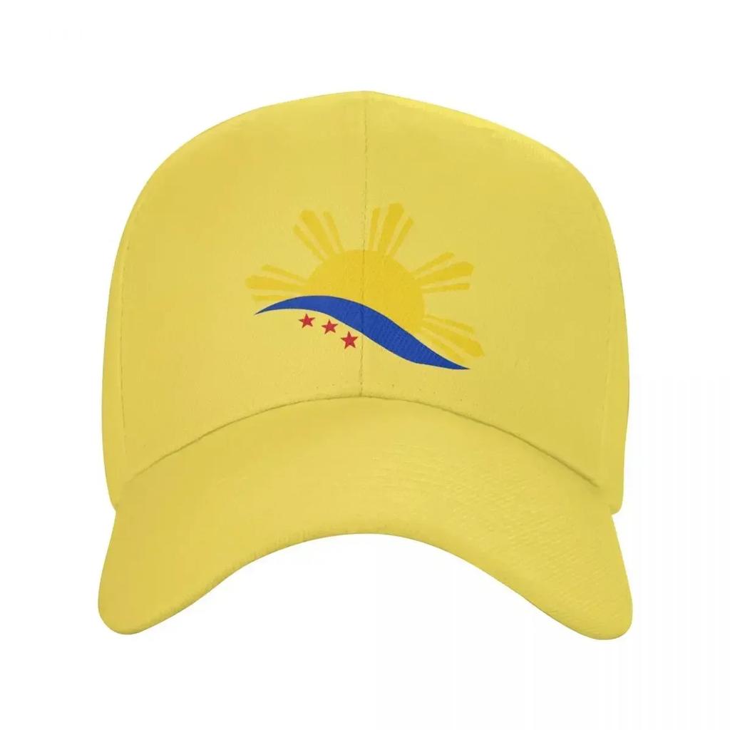 Fashion 3 Stars And A Sun Philippines Flag Baseball Cap for Unisex WoUnisex Breathable Dad Hat Sun Protection Snapback Caps