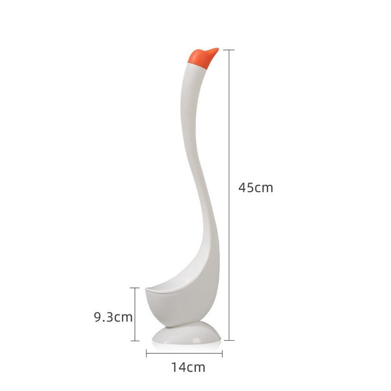Cute Toilet Brush With Long Handle Swan Shape Toilet Holders Bathroom Accessories Plastic Toilet Plunger Household Cleaning Tool