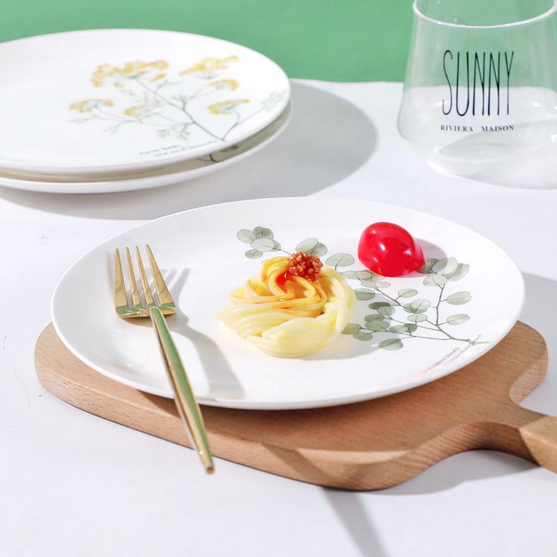 Nordic Style Set of 4 Creative Cartoon Ceramic Dinner Plates