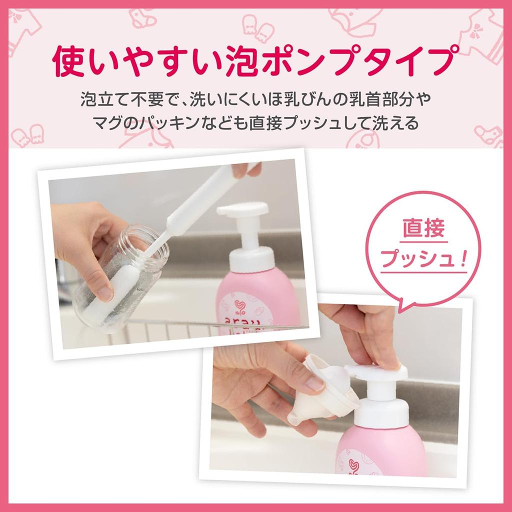 Foaming Baby Bottle Dishwasher 900mL Arau. (Arau Baby) Refill,
