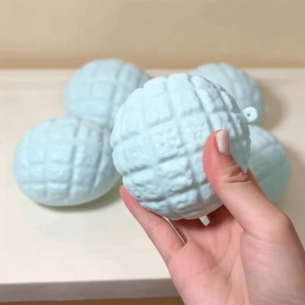 Non-Bounce Pineapple Bun Squishy Moldable Sensory Fidget Ball Noodle Squeeze Toys Kid Adults