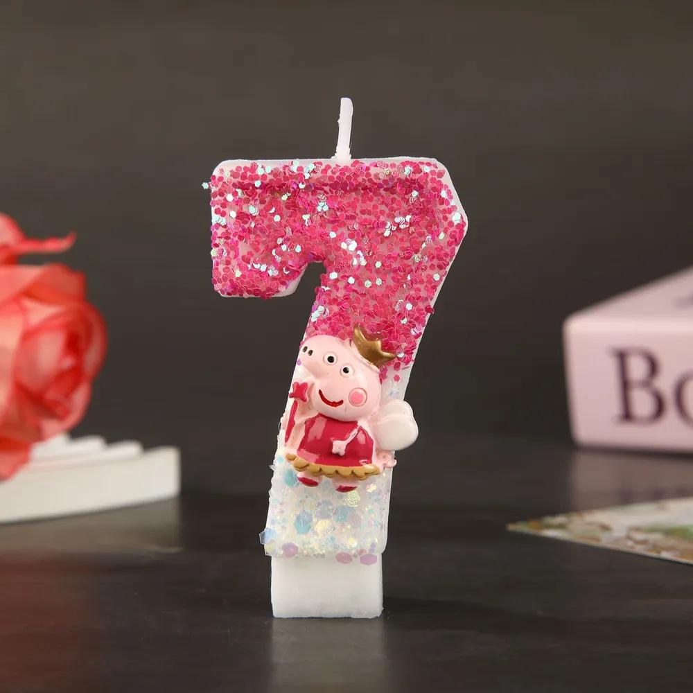 Digital Candle Birthday Little Celebration Cake Topper Decoration