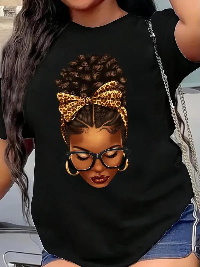 Damen Kurzarmtop mit Schmetterlingsdruck