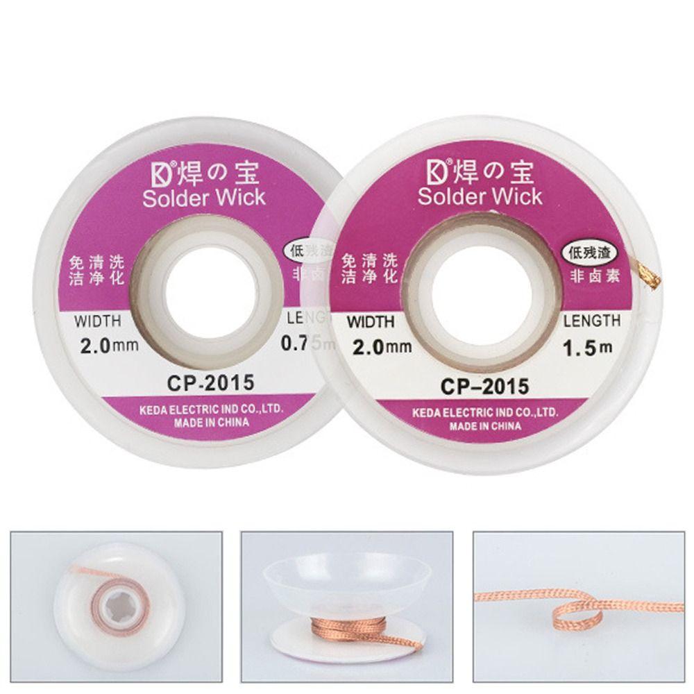 5pcs 1.5Meter Desoldering Wick Braid Wire Solder Wick Remover Sucker Dispenser Solder Remover Vacuum Flux Repair Sucker Tool