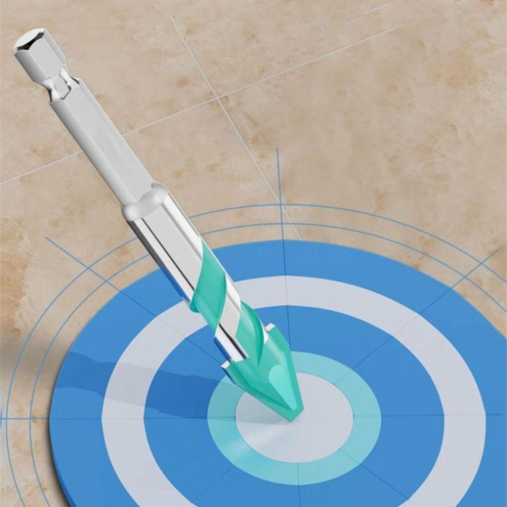 Four-Edged Sawtooth Drill Bit Serrated Skewed Head Concrete Drill Bit  Wall Drilling