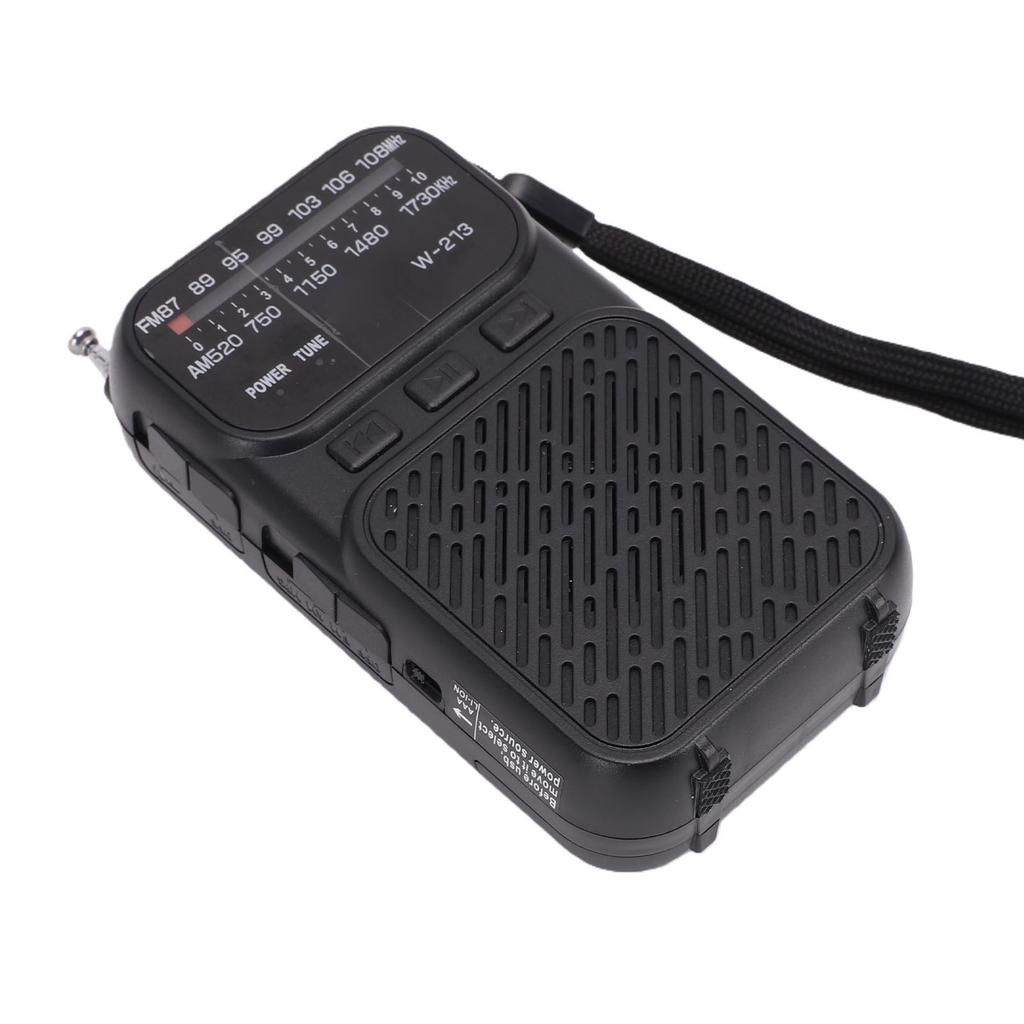 Portable Radio AM FM with   5.3 Battery Operated   Radio with Small Memory Card Flashlight