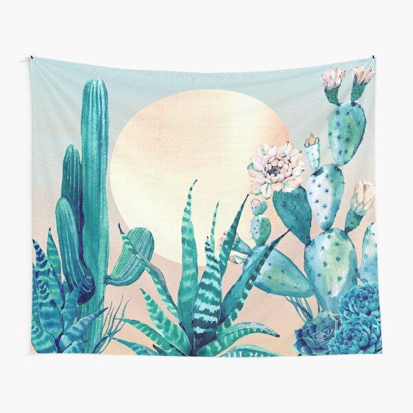 Cactus Tapestry Floral Green Desert Plants Cartoon Tapestry Wall Hanging Tapestry for Bedroom Living Room Home Dorm Decor