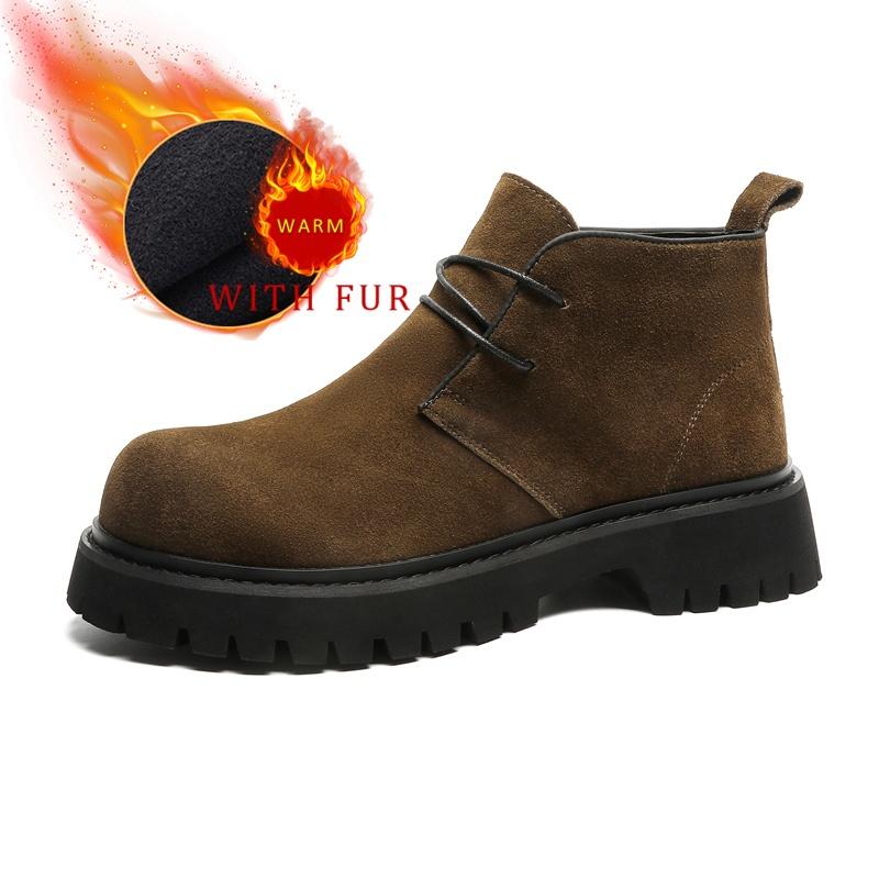 

Модная мужская зимняя обувь Высококачественные модели от модных дизайнеров Уличная обувь для активного отдыха Повседневная обувь для работы или бизнеса Черная теплая обувь 44