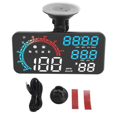 GPS Speedometer Speed Alarm Fatigue Driving Reminder Rugged HD Display HUD Display Universal for