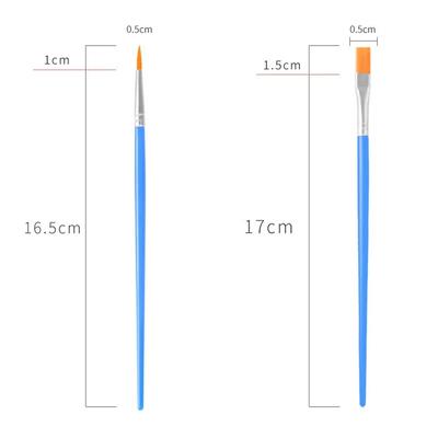 5-100pcs Paint Brushes Set for Kids Acrylic with Flat Round Pointed Paint Brushes Craft Watercolor Oil Painting Brushes