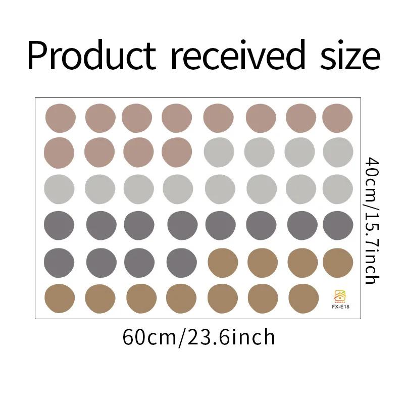1Pc DIY Mixed Morandi Color Dots Wall Stickers Home Decor Nordic Style Vinyl Art Decals Living Room Kids Bedroom Decoration