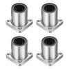 Linear Ball Bearings LMK20UU Square Flange Steel Cage for CNC Machines 3D Printers