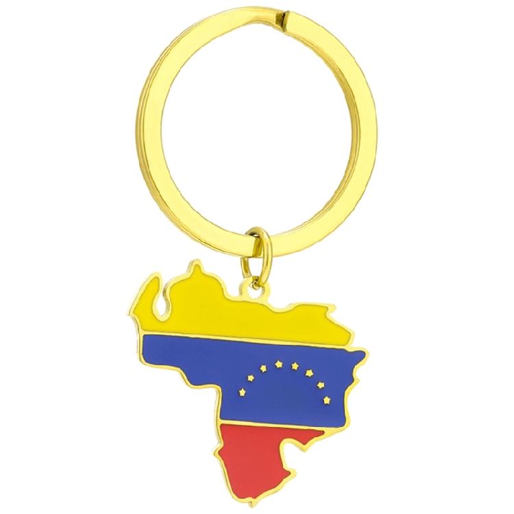 

Venezuelan Flag Keychain Venezuelan Culture Souvenir Perfect Gift for Men Women золотий