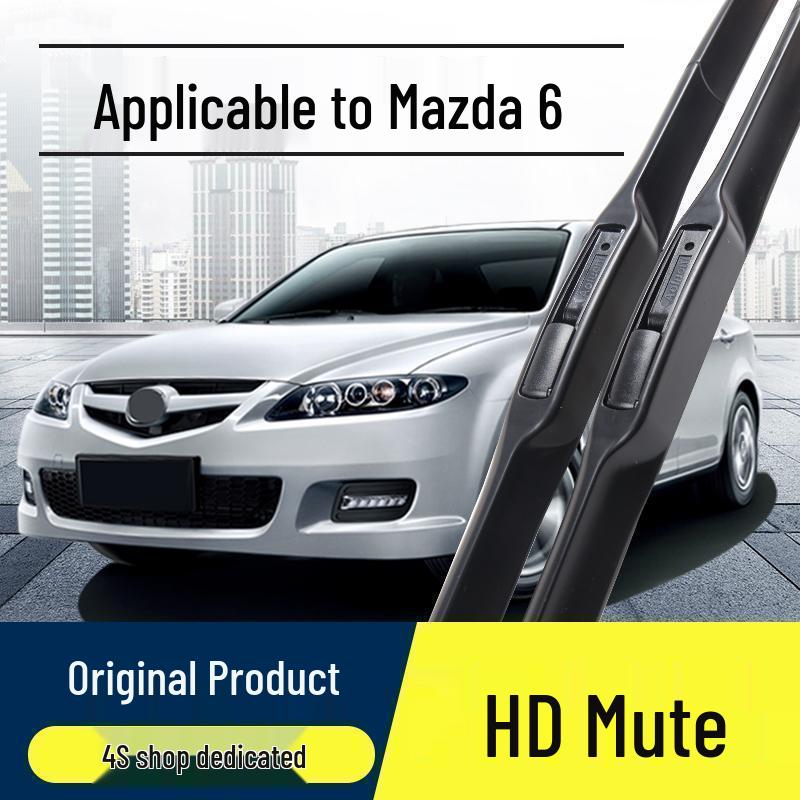 Mazda 6 Silent Frameless Front Wiper Blade with Original Rubber Strip