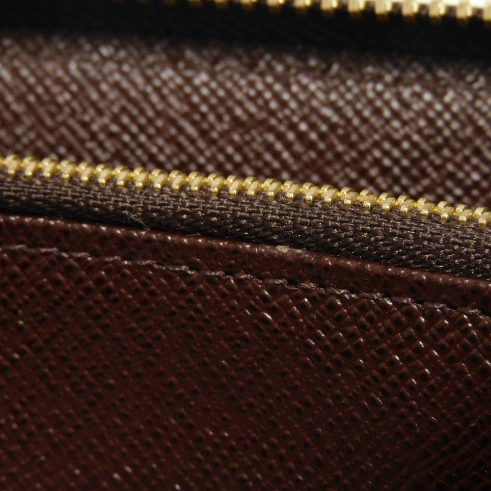 Used LV Circle Bordeaux Zip Around Monogram Wallet (12564, M67234, 7940) In White and Brown, Unisex from Japan AUTHENTIC
