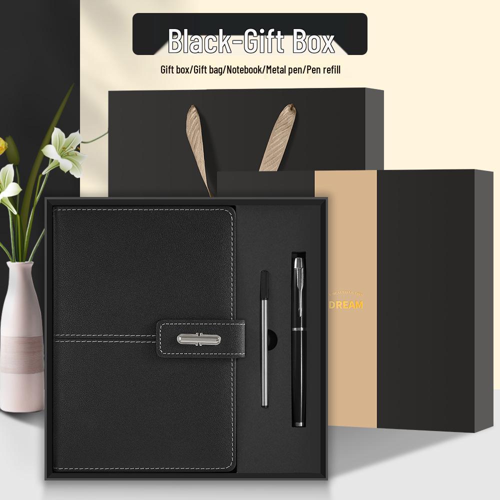 Custom Business Gift Set: Notebook & Thermos Cup for Office Use